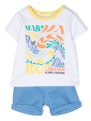 Marc Jacobs Kids logo-print short tracksuit - Blue