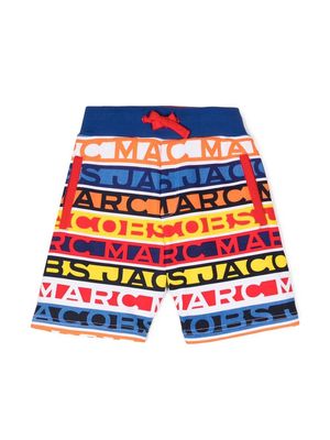 Marc Jacobs Kids logo-print shorts - Blue