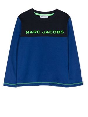 Marc Jacobs Kids logo-print sweatshirt - Blue