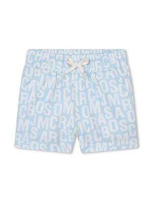 Marc Jacobs Kids logo-print swimming trunks - Blue