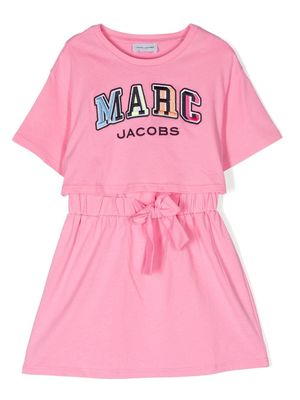 Marc Jacobs Kids logo-print T-shirt dress - Pink