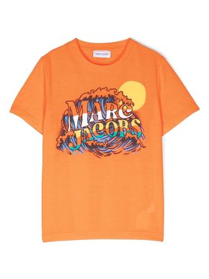Marc Jacobs Kids logo-print T-Shirt - Orange