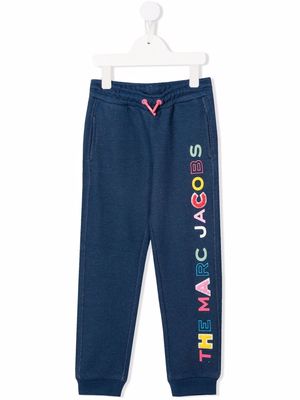 Marc Jacobs Kids logo-print track pants - Blue