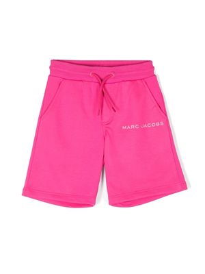 Marc Jacobs Kids logo-print track shorts - Pink