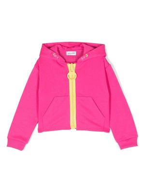 Marc Jacobs Kids logo-print zip-up hoodie - Pink