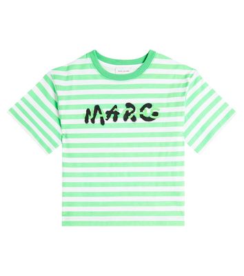 Marc Jacobs Kids Logo striped cotton jersey T-shirt