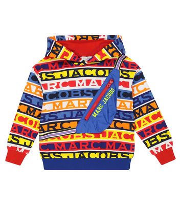 Marc Jacobs Kids Logo striped hoodie