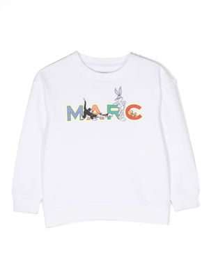 Marc Jacobs Kids Looney Tunes-print long-sleeve sweatshirt - White