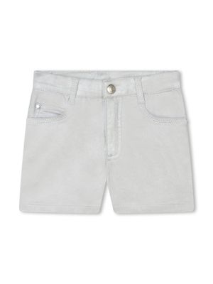 Marc Jacobs Kids mid-rise denim shorts - Grey