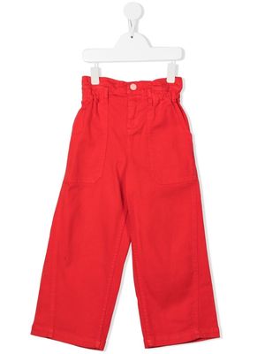 Marc Jacobs Kids patch-detail wide-leg trousers - Red