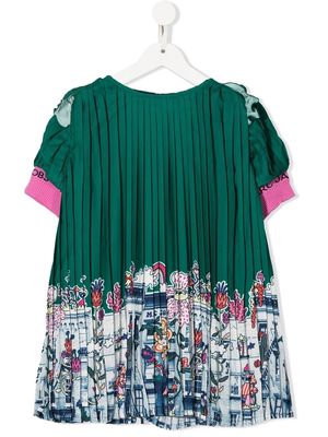 Marc Jacobs Kids pleated blouse-dress - Green