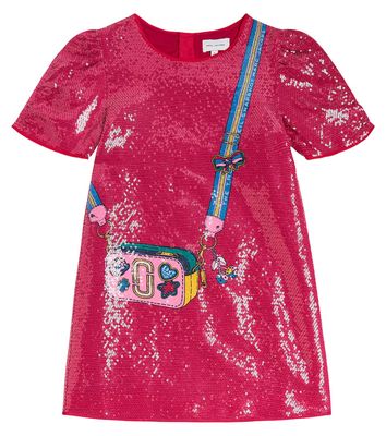 Marc Jacobs Kids Printed sequined dress