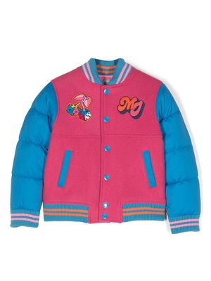 Marc Jacobs Kids quilted bomber jacket - Pink