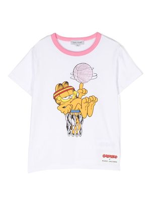 Marc Jacobs Kids x Garfield graphic-print crew-neck T-shirt - White