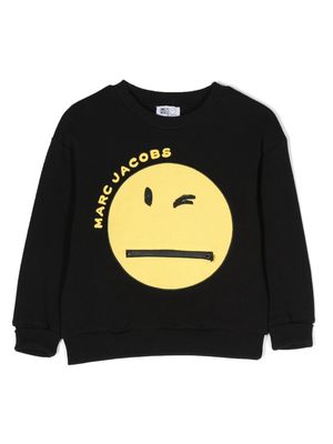 Marc Jacobs Kids x Smiley World cotton sweatshirt - Black