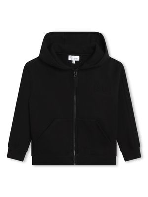 Marc Jacobs Kids zip-up cotton hoodie - Black