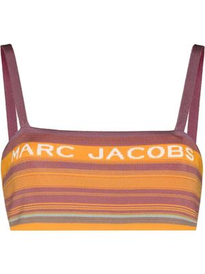 Marc Jacobs knitted striped bandeau top - Purple