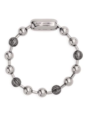 Marc Jacobs logo-engraved ball-chain bracelet - Silver