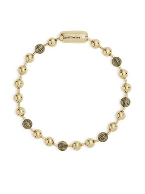 Marc Jacobs logo-engraved ball-chain necklace - Gold