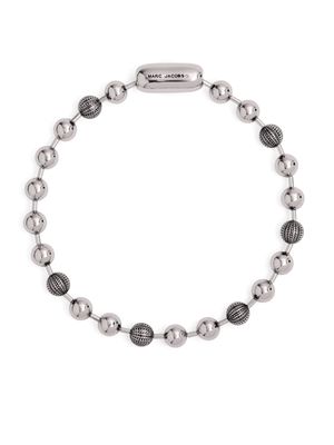 Marc Jacobs logo-engraved ball-chain necklace - Silver
