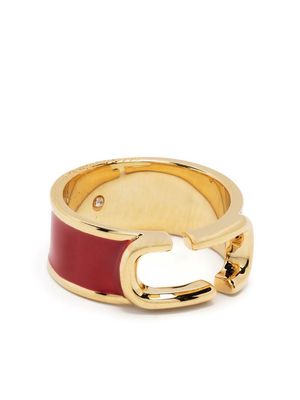 Marc Jacobs logo-plaque ring - Gold