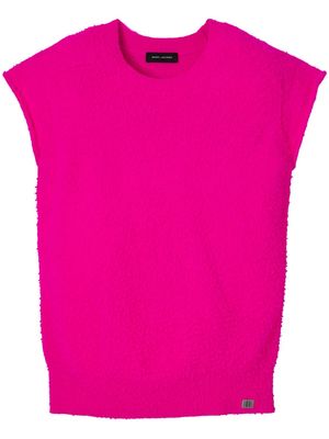 Marc Jacobs logo-plaque wool vest - Pink