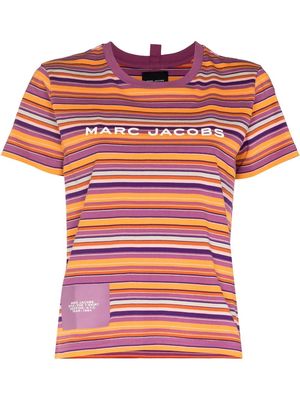 Marc Jacobs logo-print striped T-shirt - Purple