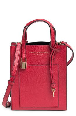 Marc Jacobs Micro Leather Tote in Fire Red