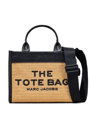 Marc Jacobs mini woven-raffia tote bag - Neutrals