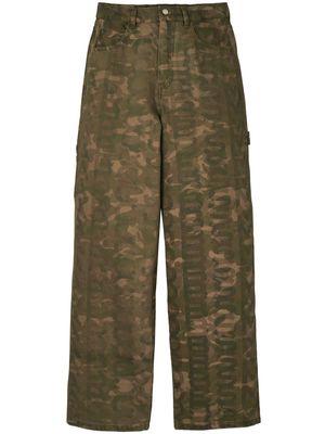 Marc Jacobs Monogram camouflage loose-fit jeans - Green