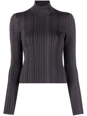 Marc Jacobs monogram compact knit jumper - Grey