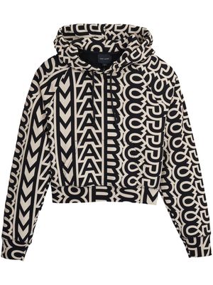Marc Jacobs Monogram cropped hoodie - Black