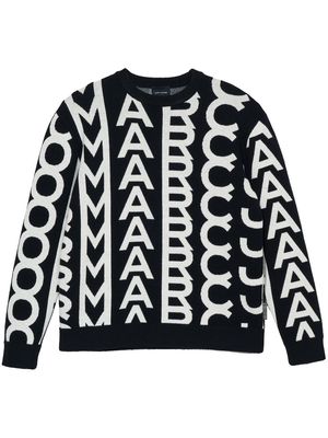 Marc Jacobs Monogram Oversized crew-neck jumper - Black