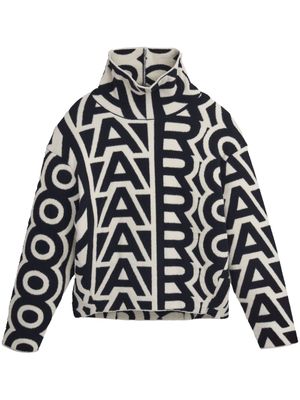 Marc Jacobs monogram-pattern flocked sweatshirt - White