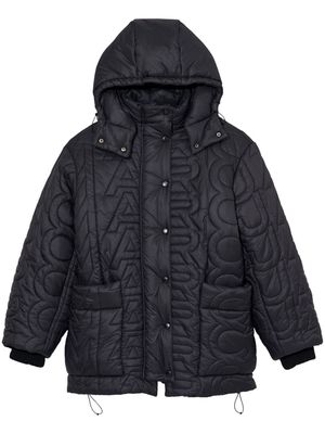 Marc Jacobs monogram-pattern quilted puffer jacket - Black
