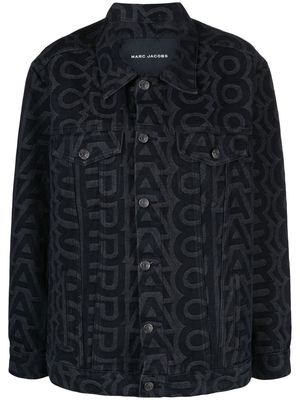 Marc Jacobs monogram-print denim jacket - Black