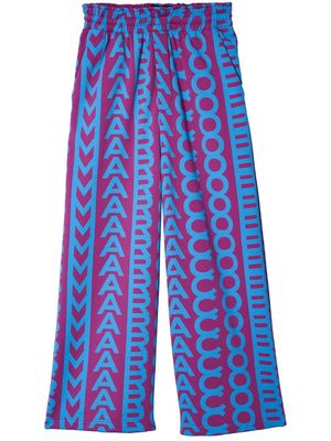 Marc Jacobs monogram-print oversized track pants - Purple