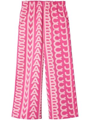 Marc Jacobs monogram-print oversized track trousers - Pink