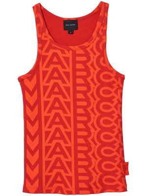 Marc Jacobs monogram-print ribbed tank top - Red