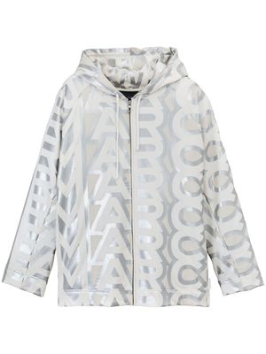 Marc Jacobs Monogram zip hoodie - Silver