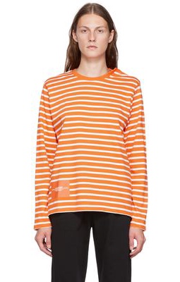 Marc Jacobs Orange 'The Striped T-Shirt' Long-Sleeve T-Shirt