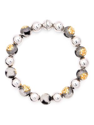 Marc Jacobs patchwork statement necklace - Silver