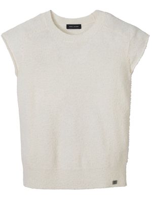 Marc Jacobs pilled wool vest - White