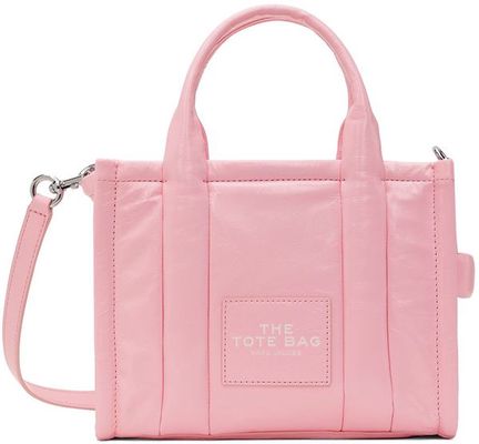 Marc Jacobs Pink 'The Shiny Crinkle Small' Tote