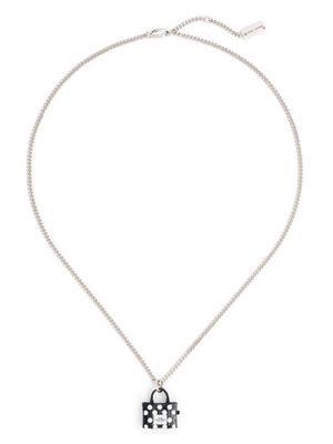 Marc Jacobs Polka Dot Tote Bag pendant necklace - Silver