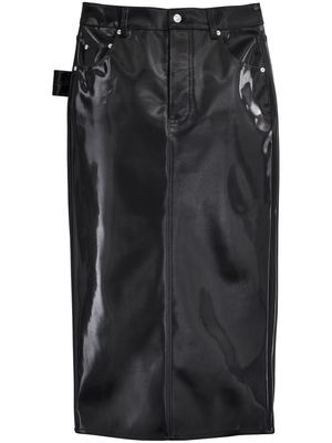 Marc Jacobs reflective midi skirt - Black