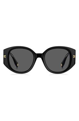 Marc Jacobs Round Sunglasses in Black /Grey