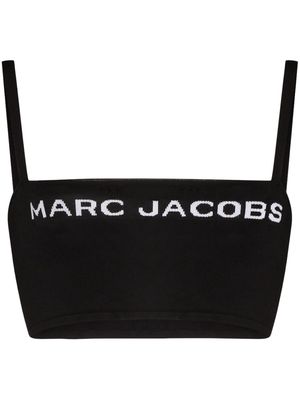 Marc Jacobs The Bandeau knitted crop top - Black