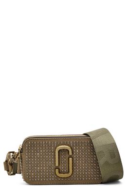 Marc Jacobs The Crystal Canvas Snapshot Bag in Slate Green Crystal