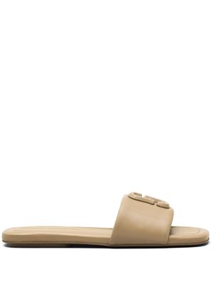 Marc Jacobs The J leather slide sandals - Neutrals